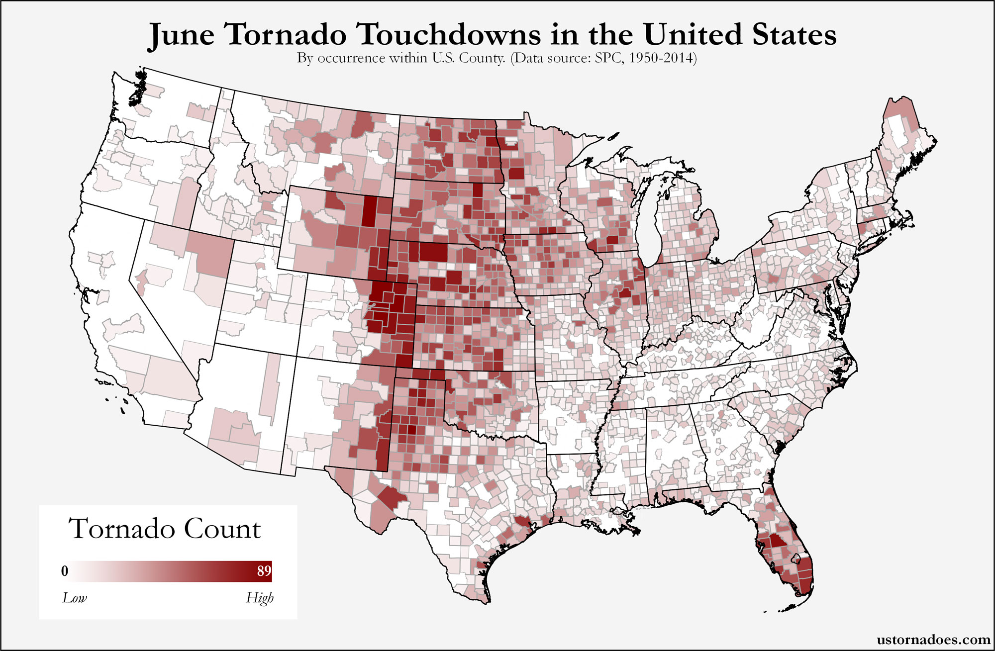 Heres Where Tornadoes Typically Form In June Across The United States