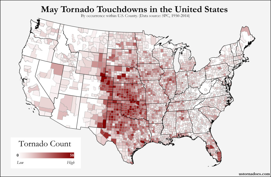 U.S. Tornado Map Archives - Page 2 of 3 - ustornadoes.com