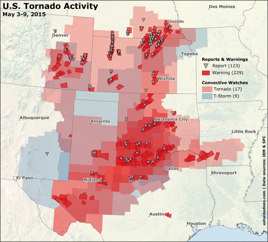 May starts the most active for tornadoes in at least five years, and it ...