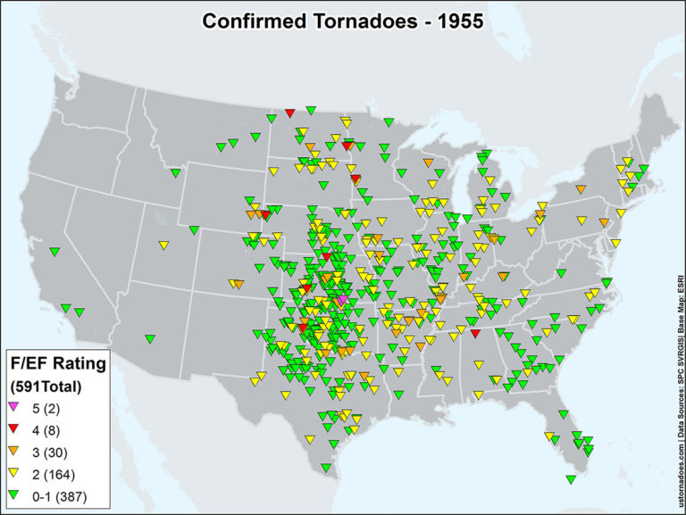 US-Tornadoes-Map1955 - ustornadoes.com