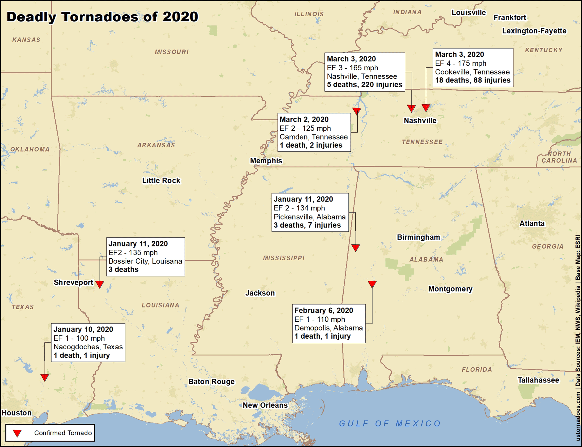 Deadly-Tornadoes-of-2020-mar6 - ustornadoes.com